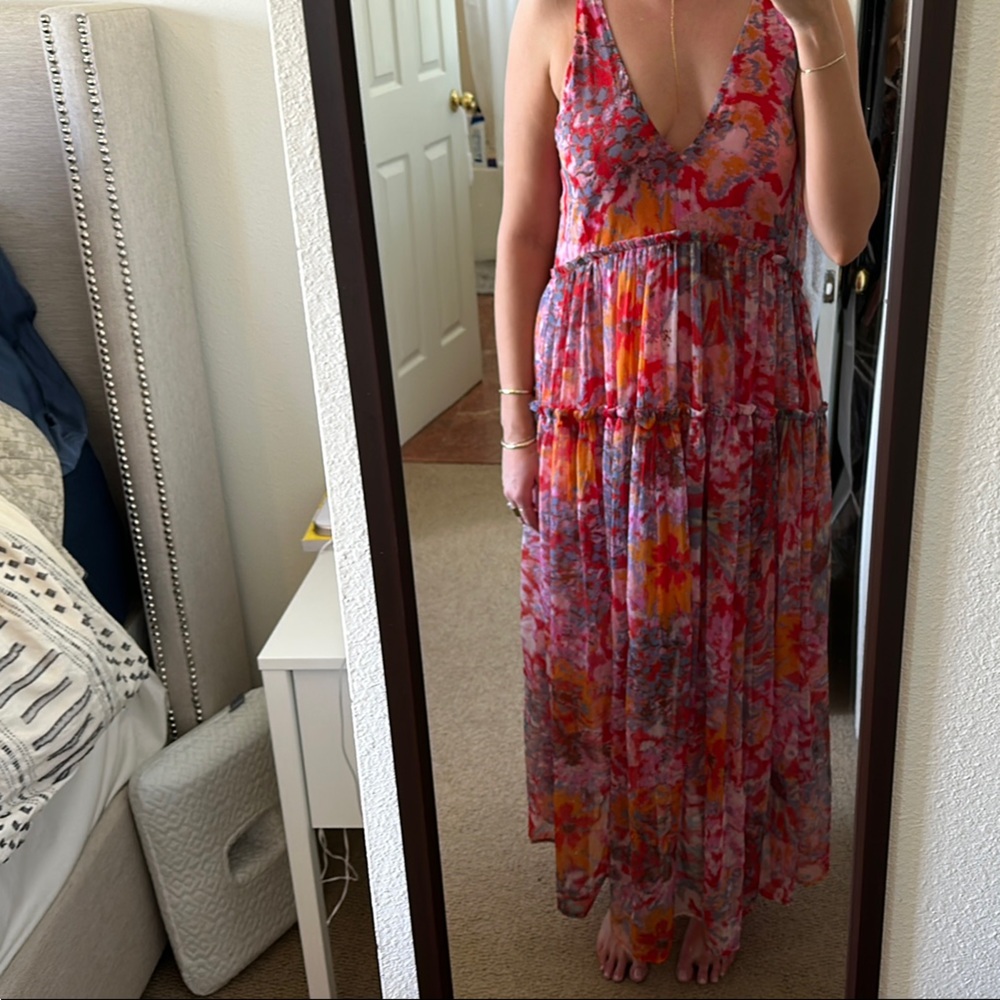 Free People boho maxi dress